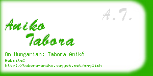 aniko tabora business card